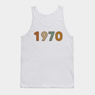 Year 1970 - Long Live the 70s! (retro colors) Tank Top